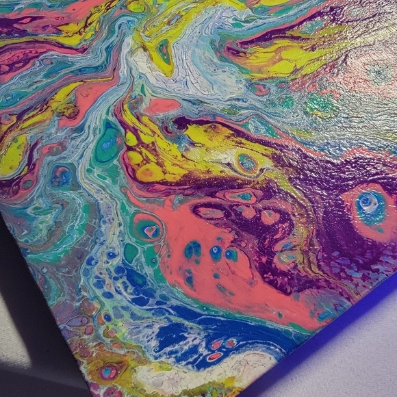Artisan Handmade Paint Pour / Flow Art - Picture 4 of 6